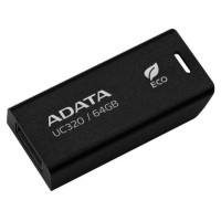 Adata MEMORY DRIVE FLASH USB3.2 64GB/BLACK UC320-64G-RBK/BK ADATA