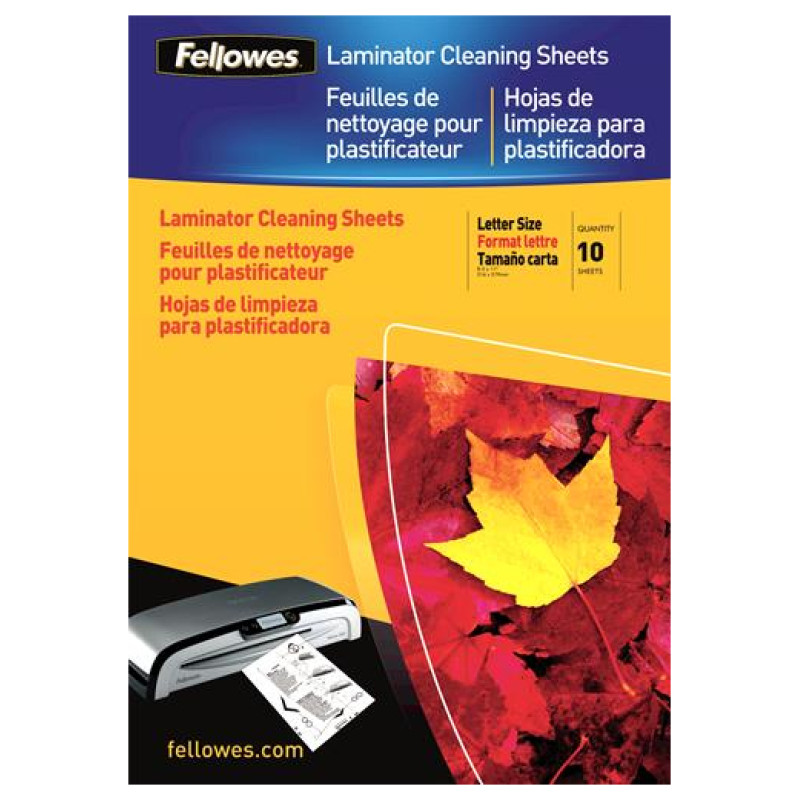 Fellowes LAMINATOR ACC CLEANING SHEET/10PCS 5320604 FELLOWES
