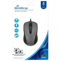 Mediarange MOUSE USB OPTICAL BLACK/GREY/MROS201 MEDIARANGE