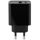 Gembird CHARGER USB UNIVERSAL QC3.0/TA-UC-PDQC20-01-BK GEMBIRD
