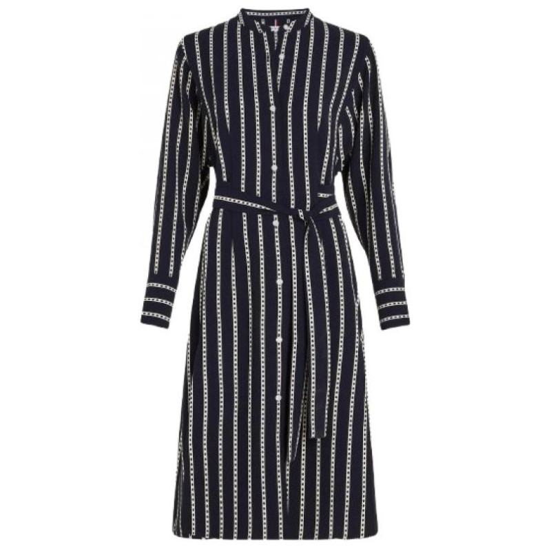 Tommy Hilfiger Argyle Stripe Dress W WW0WW40365 (40)