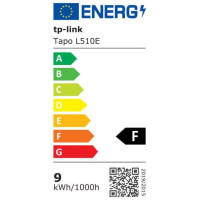 Tp-Link Smart Light Bulb|TP-LINK|Power consumption 8.7 Watts|Luminous flux 806 Lumen|2700 K|220-240 V|Beam angle 220 degrees|TAPOL510E