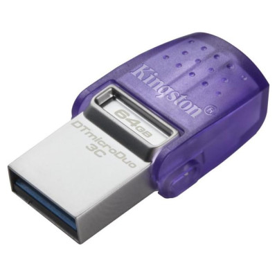 Kingston 64GB DataTraveler microDuo 3C 200MB/s dual USB-A + USB-C