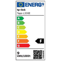 Tp-Link Smart Light Bulb|TP-LINK|Power consumption 8.7 Watts|Luminous flux 806 Lumen|6500 K|Beam angle 220 degrees|TAPOL530E