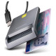 Axagon CARD READER FLAT SMARTCARD/ID/USB-C 1.3M CRE-SM3TC AXAGON