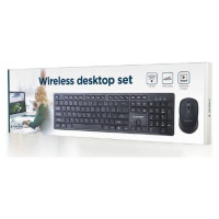 Gembird KEYBOARD +MOUSE WRL ENG/DESKTOP BK KBS-WCH-04 GEMBIRD