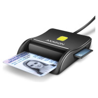 Axagon CARD READER FLAT SMARTCARD 4SL/USB2.0 1.3M CRE-SM3SD AXAGON