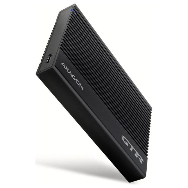 Axagon EE25-GTR USB-C 3.2 Gen 2 - SATA 6G, 2.5" External RIBBED box BLACK