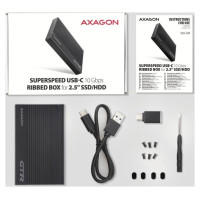 Axagon HDD ACC ENCLOSURE 2.5"/USB-C BLACK EE25-GTR AXAGON