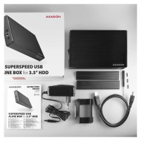 Axagon HDD ACC ENCLOSURE 3.5"/USB3.2 EE35-XA3 AXAGON