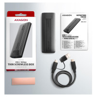 Axagon SSD ACC ENCLOSURE M.2 NVME/SATA USB-C EEM2-GTS2 AXAGON