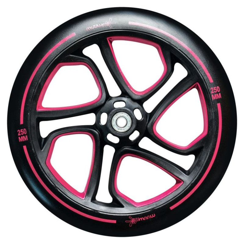 Muuwmi Aluminium Scooter PRO skrejritenis 250/215 mm, sarkans - AU 580