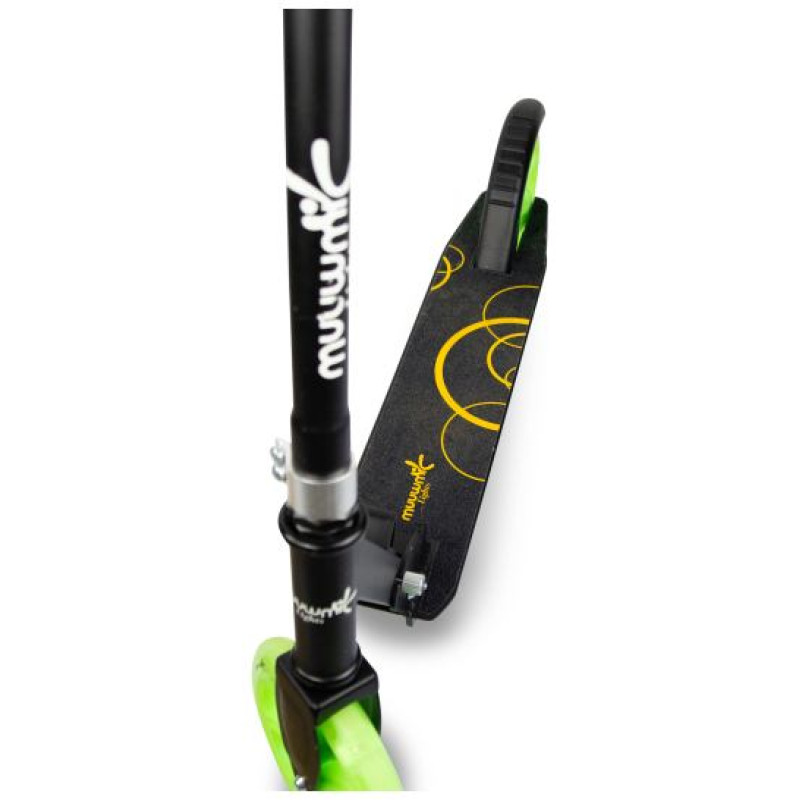 Muuwmi Aluminium Scooter Glow skrejritenis 200 mm, zaļ&scaron; - AU 621