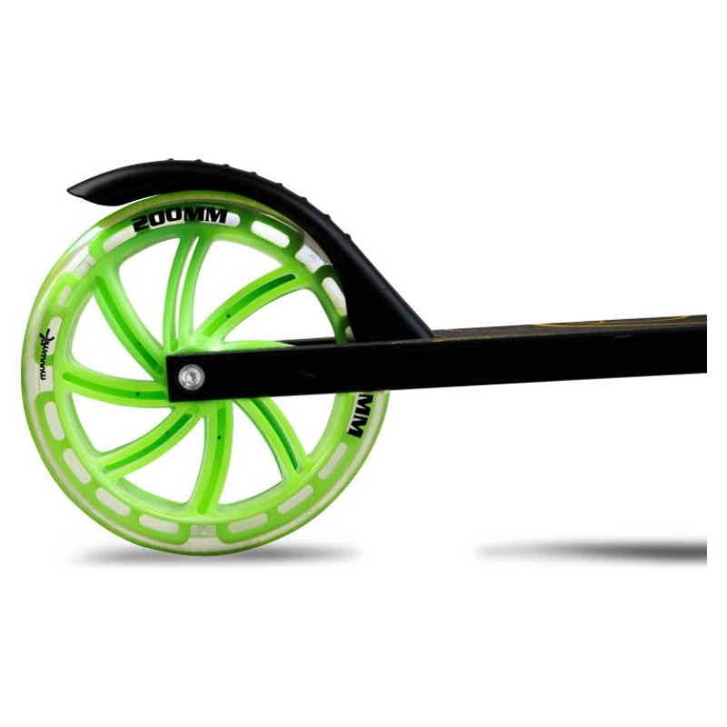 Muuwmi Aluminium Scooter Glow skrejritenis 200 mm, zaļ&scaron; - AU 621