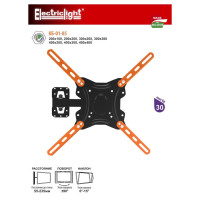 Electriclight TV stiprinājums pie sienas 66-140cm, melns - KB-01-85