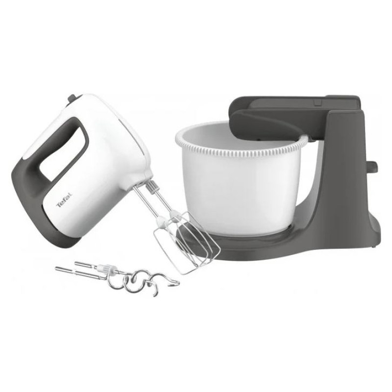 Tefal mikseris Prep'Mix+, 500W, balts/pelēks - HT464138