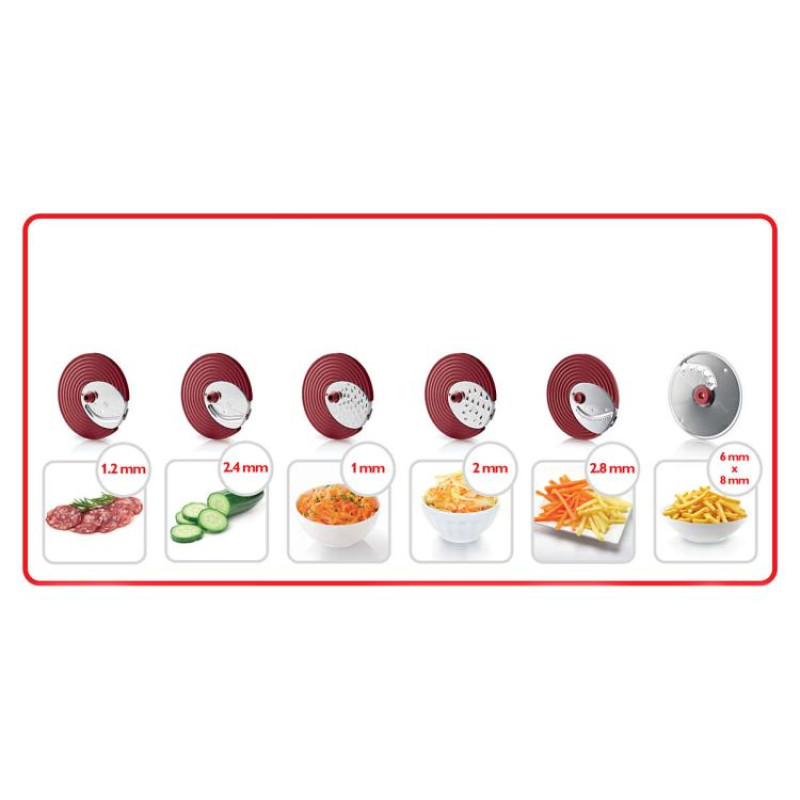 Philips Smalcinātājs salātiem, 200W, 6 diski, ieskait.kartupeļiem - HR1388/80