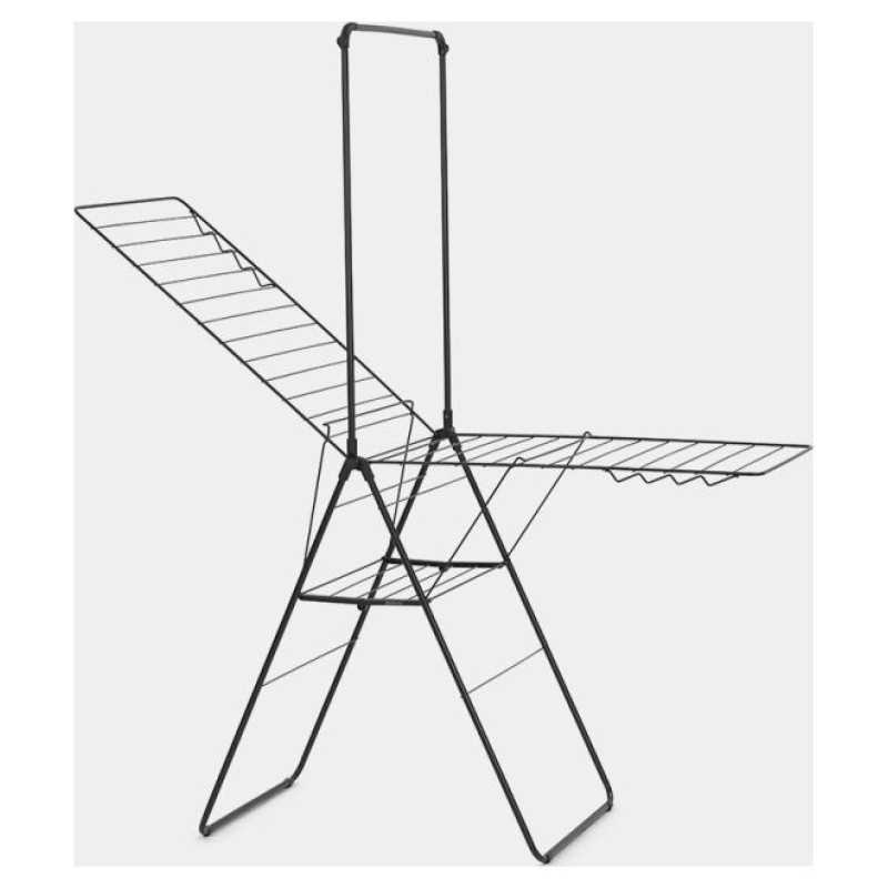 Brabantia HangOn veļas žāvētājs + pakaramais, 25m, Matt Black - 403521