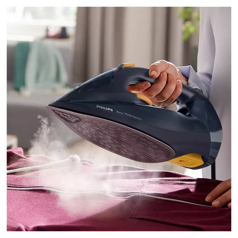 Philips 7000  sērijas Tvaika gludeklis, zila/dzeltena - DST7060/20