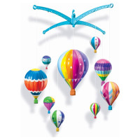 4M KidzMaker DIY komplekts Izkrāsojams gaisa balonu karuselītis