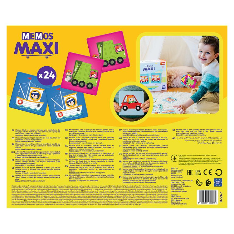 Trefl Memo Maxi Transports
