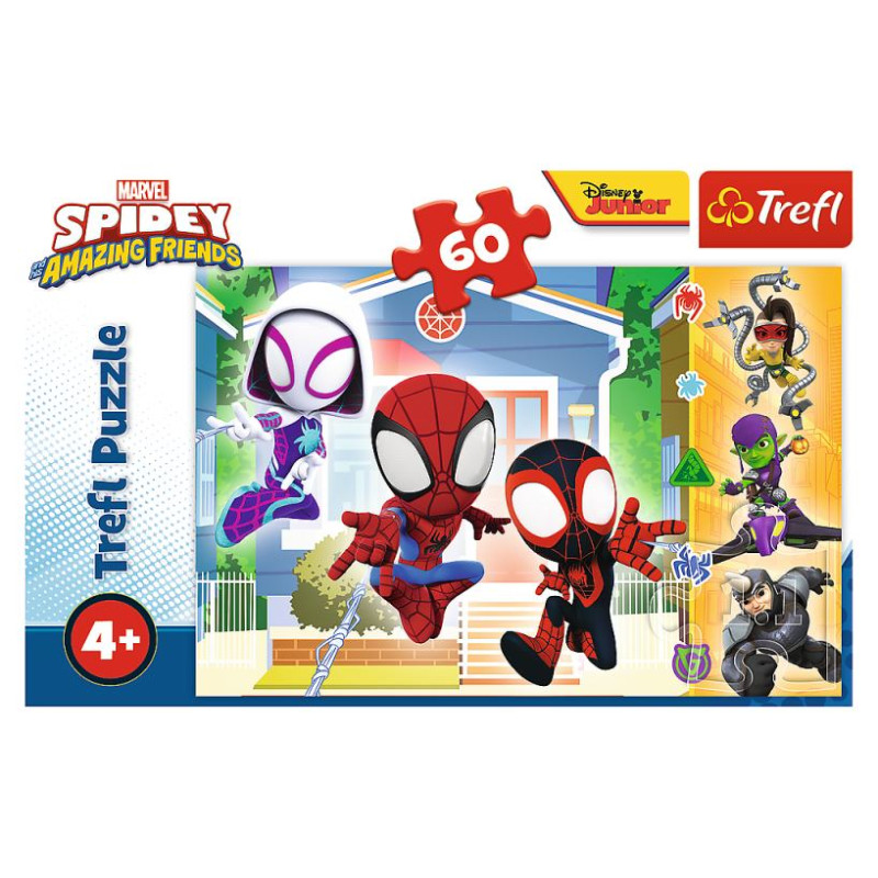 Trefl SPIDER-MAN Puzle Spidey, 60 gab.