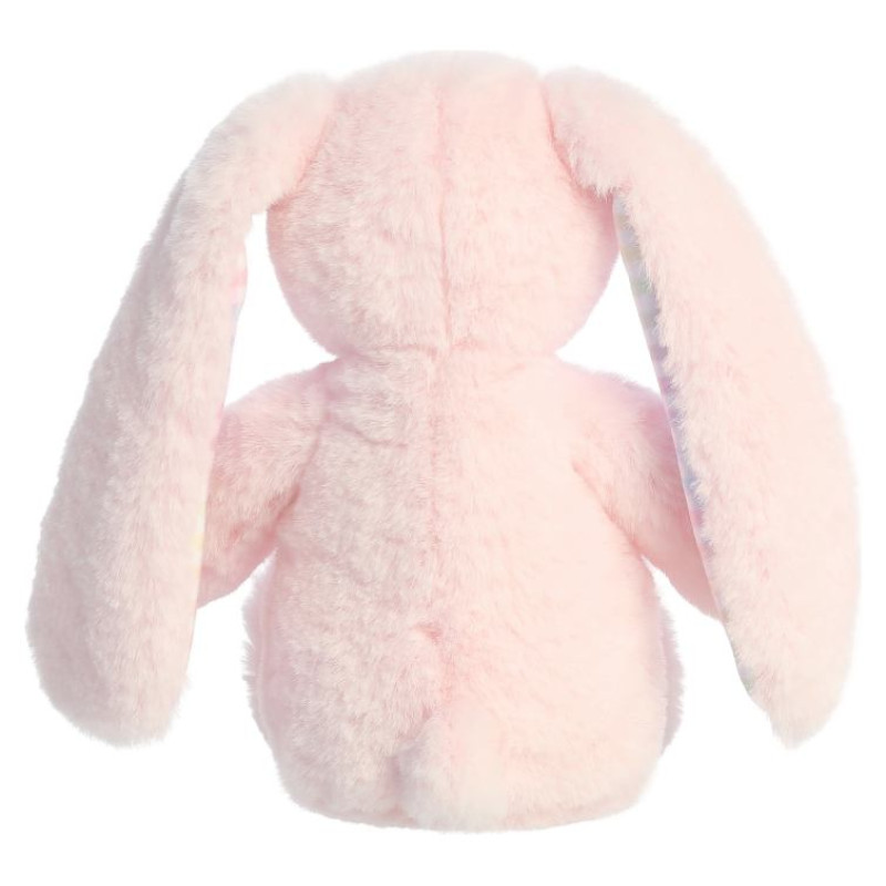 Aurora Plush AURORA Rainbow Gingham Bunnies Plī&scaron;a rozā trusis, 18 cm