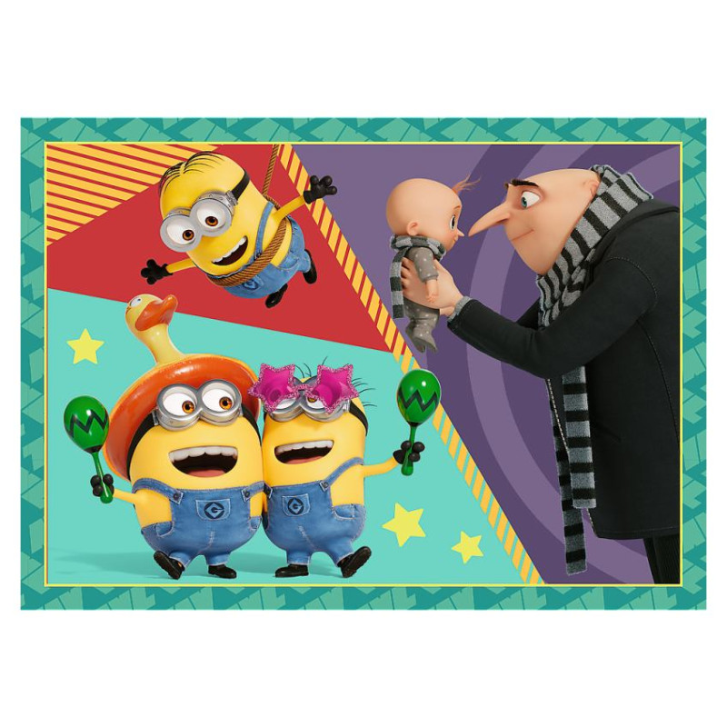 Trefl MINIONS Pužļu komplekts 4in1 Minions