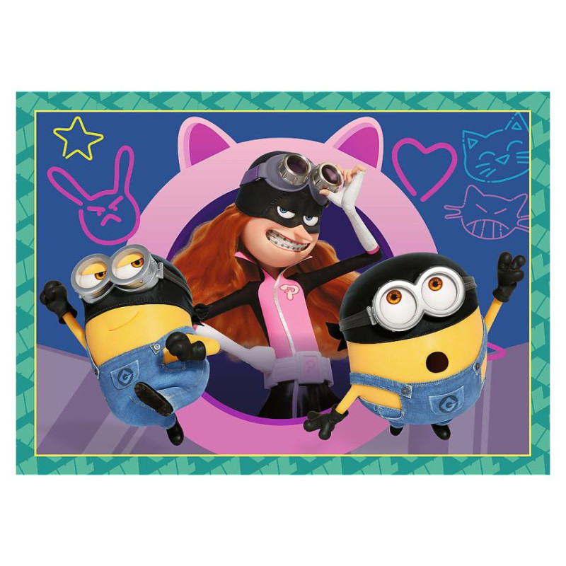 Trefl MINIONS Pužļu komplekts 4in1 Minions