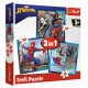 Trefl SPIDER-MAN Pužļu komplekts 3in1