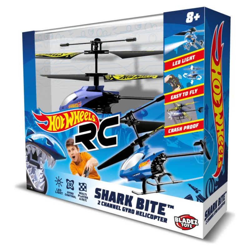 Bladez HOT WHEELS Radiovadāms helikopters ar žiroskopu, 22&nbsp;cm