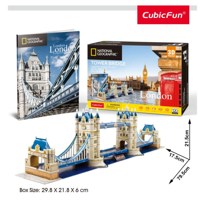Cubic Fun CUBICFUN 3D Puzle National Geographic - Tower Bridge