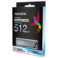 Adata MEMORY DRIVE FLASH USB-C 512GB/SILV AELI-UE800-512G-CSG ADATA
