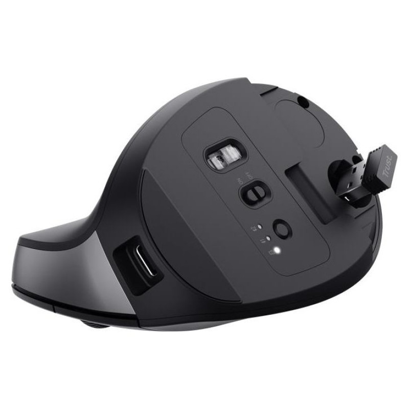 Trust MOUSE USB OPTICAL WRL BAYO+/ERGONOMIC BLK 25146 TRUST