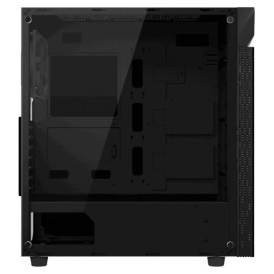 Gigabyte Case|GIGABYTE|C200 GLASS|MidiTower|Not included|ATX|MicroATX|MiniITX|Colour Black|GB-C200G