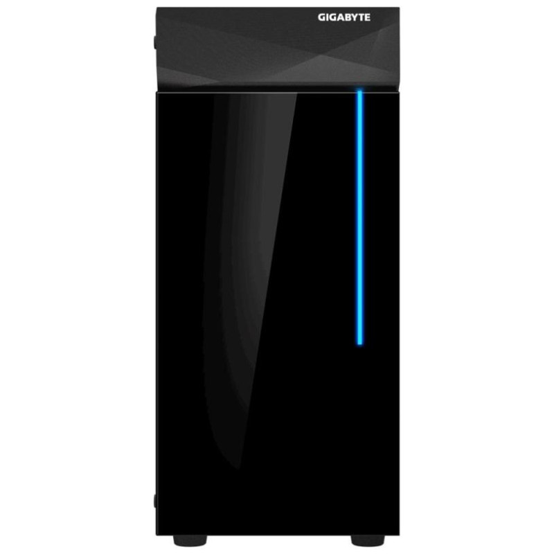 Gigabyte Case|GIGABYTE|C200 GLASS|MidiTower|Not included|ATX|MicroATX|MiniITX|Colour Black|GB-C200G
