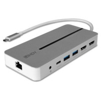Lindy I/O DOCKING STATION USB-C/MINI DUAL 4K 43360 LINDY