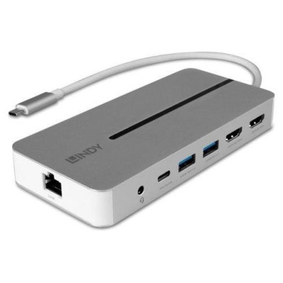 Lindy I/O DOCKING STATION USB-C/MINI DUAL 4K 43360 LINDY