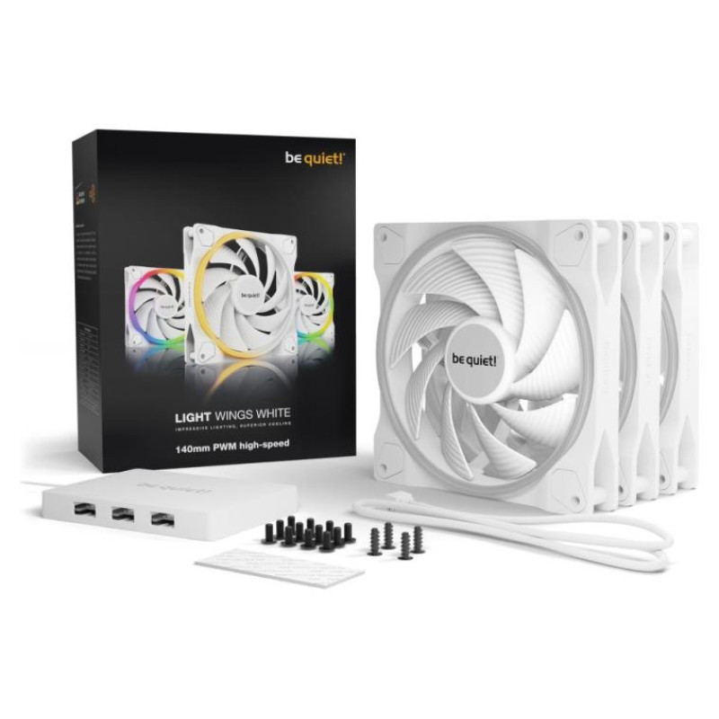Be Quiet CASE FAN 140MM LIGHT WINGS PWM/WHITE HIGH-SP. BL103 BE QUIET