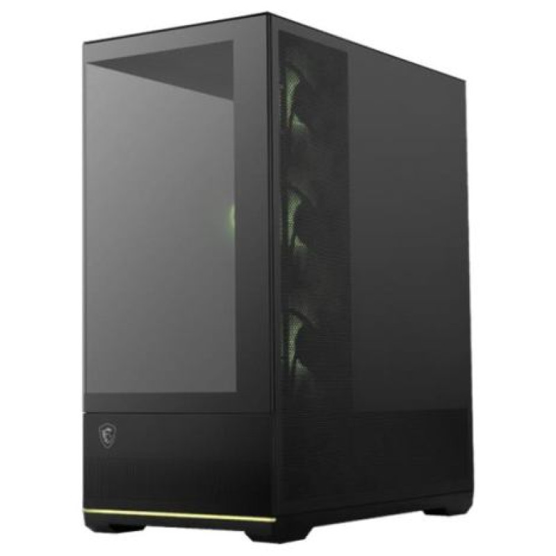MSI Case|MSI|MAG PANO 110R PZ|MidiTower|Case product features Transparent panel|Not included|Colour Black|MAGPANO110RPZ