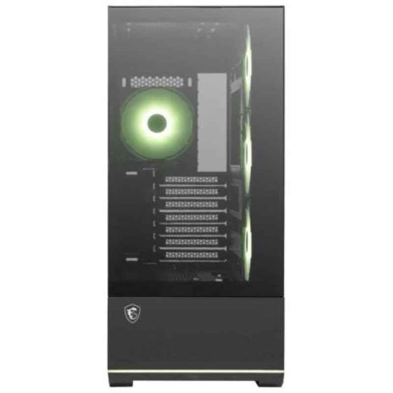 MSI Case|MSI|MAG PANO 110R PZ|MidiTower|Case product features Transparent panel|Not included|Colour Black|MAGPANO110RPZ