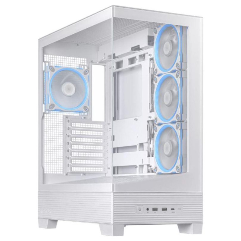 Asus Case|ASUS|ASUS A31 PLUS Case|MidiTower|Case product features Transparent panel|ATX|BTX|MicroATX|MiniITX|Colour White|A31PLUSTGARGBWHITE