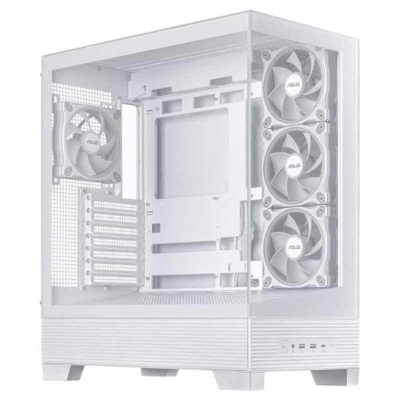 Asus Case|ASUS|ASUS A31 PLUS Case|MidiTower|Case product features Transparent panel|ATX|BTX|MicroATX|MiniITX|Colour White|A31PLUSTGARGBWHITE