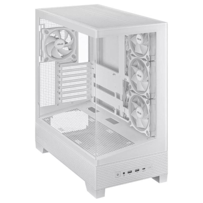 Asus Case|ASUS|ASUS A31 PLUS Case|MidiTower|Case product features Transparent panel|ATX|BTX|MicroATX|MiniITX|Colour White|A31PLUSTGARGBWHITE