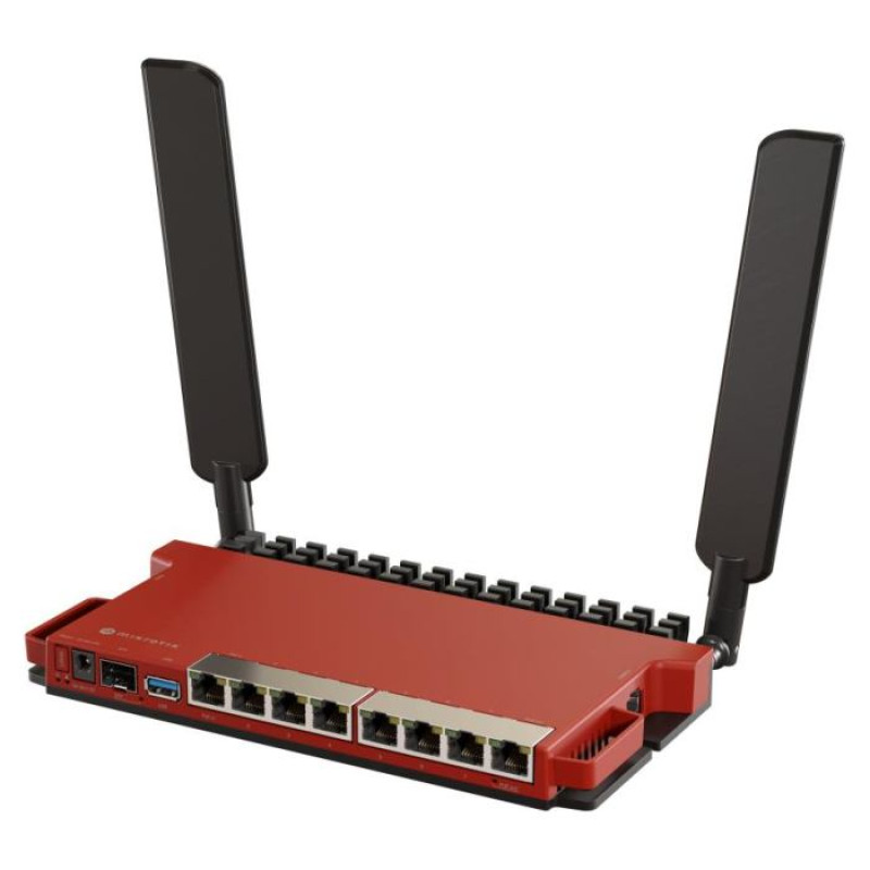 Mikrotik Wireless Router|MIKROTIK|Wireless Router|Wi-Fi 6|IEEE 802.11ax|USB 3.0|8x10/100/1000M|1xSPF|Number of antennas 2|L009UIGS-2HAXD-IN