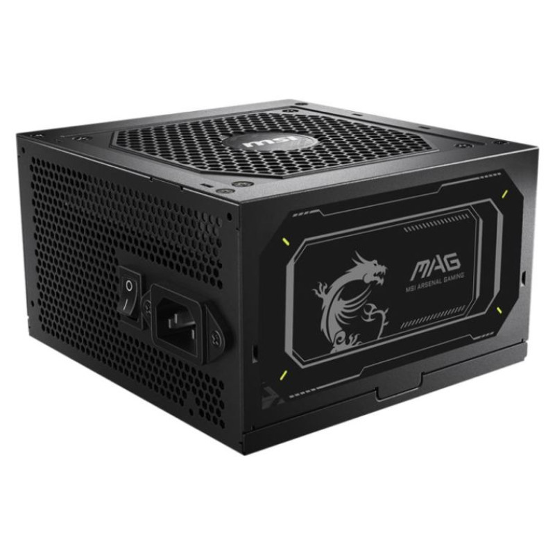 MSI Power Supply|MSI|MAG A850GL PCIE5 II|850 Watts|Efficiency 80 PLUS GOLD|PFC Active|MAGA850GLPCIE5II