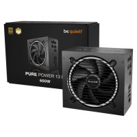 Be Quiet Power Supply|BE QUIET|Pure Power 13m|650 Watts|Efficiency 80 PLUS GOLD|PFC Active|MTBF 100000 hours|BP025EU