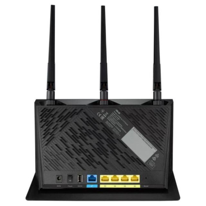 Asus Wireless Router|ASUS|Wireless Router|2600 Mbps|Wi-Fi 5|USB 2.0|1 WAN|4x10/100/1000M|Number of antennas 4|4G-AC86U