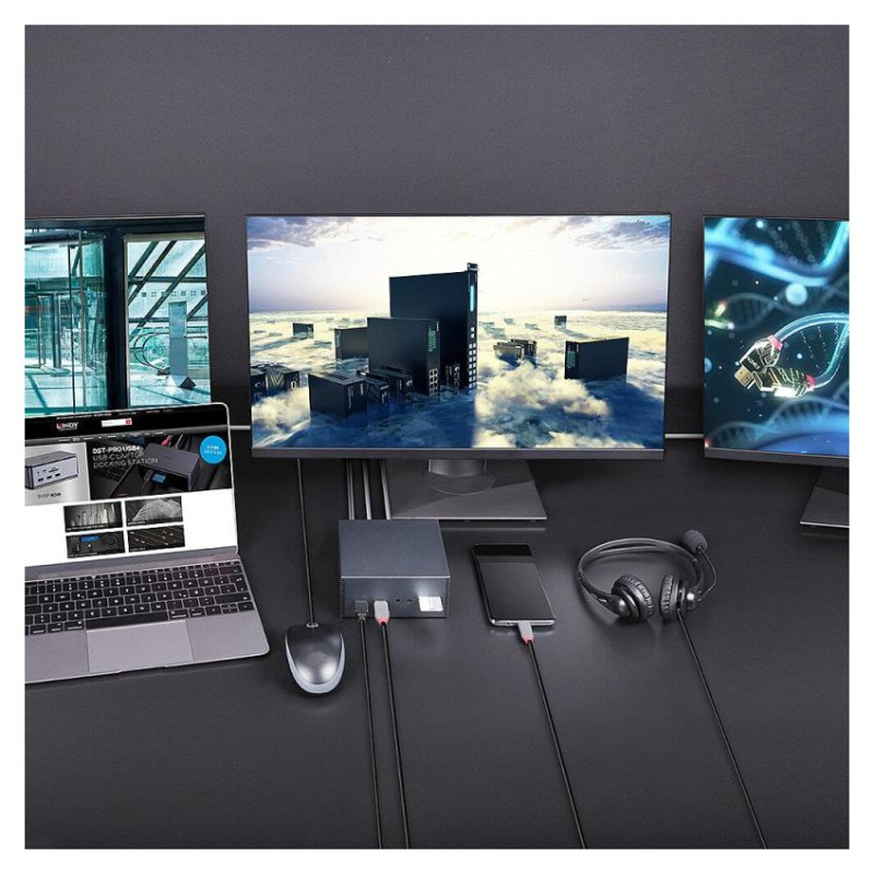 Lindy I/O DOCKING STATION USB-C/DST-PRO 101 43378 LINDY