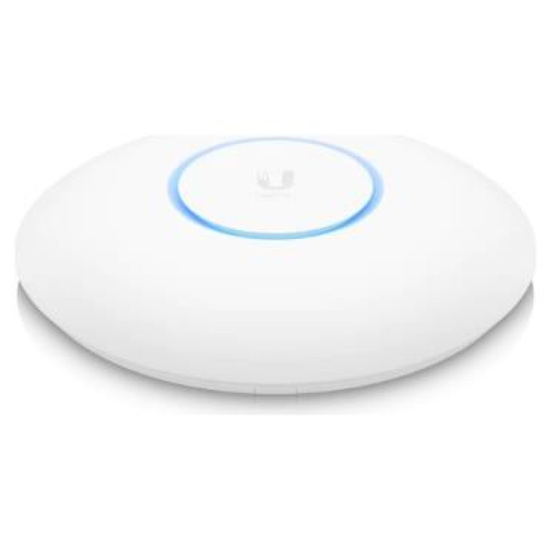 Ubiquiti U6 Pro; WiFi 6; 6 spatial streams; 140 m&sup2; (1,500 ft&sup2;) coverage; 350+ connected devices; Powered using PoE; GbE uplink.